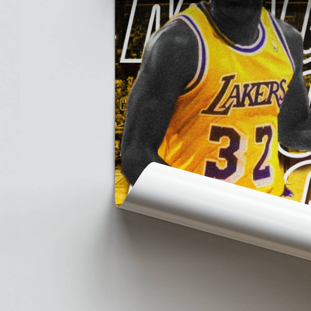 Póster Lakers Mágicos