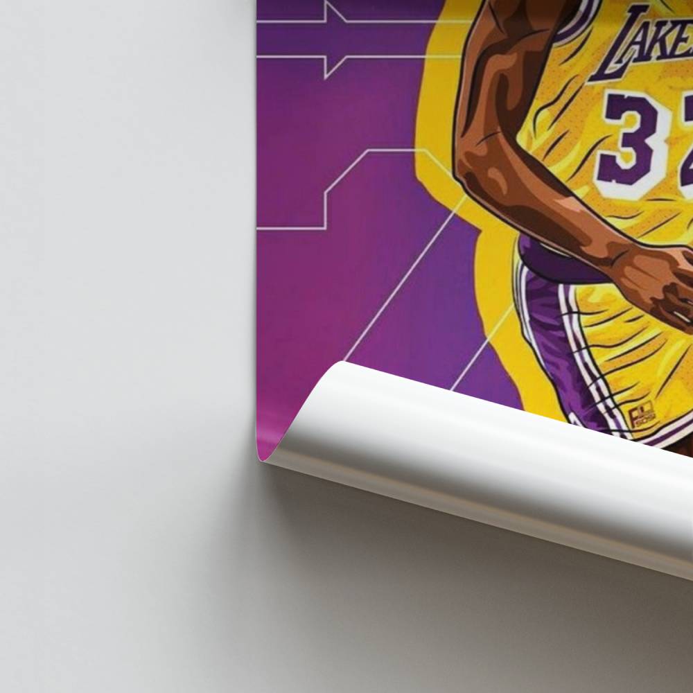 Cartel Showtime Lakers Iconos
