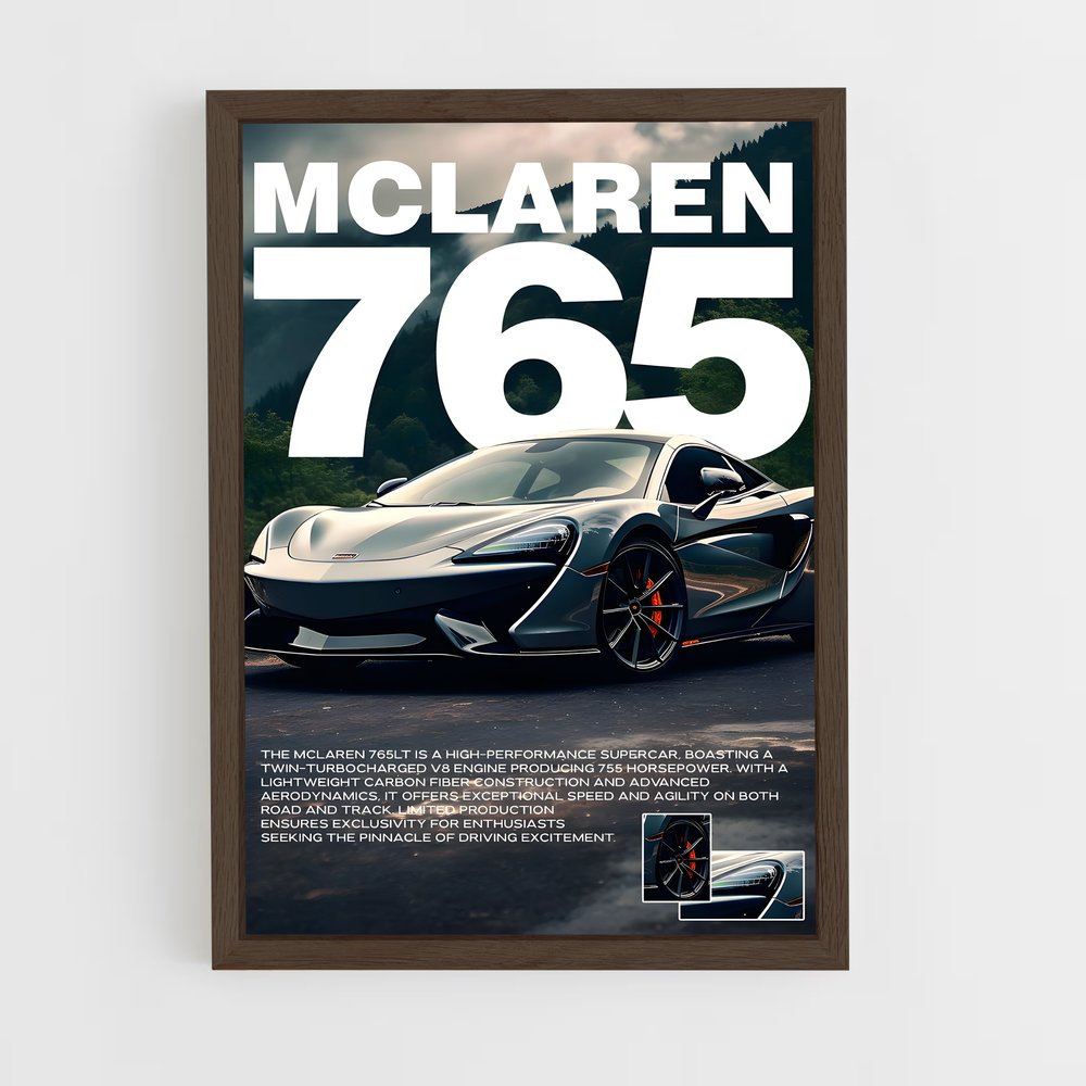mclaren-1 cadre Bois foncé