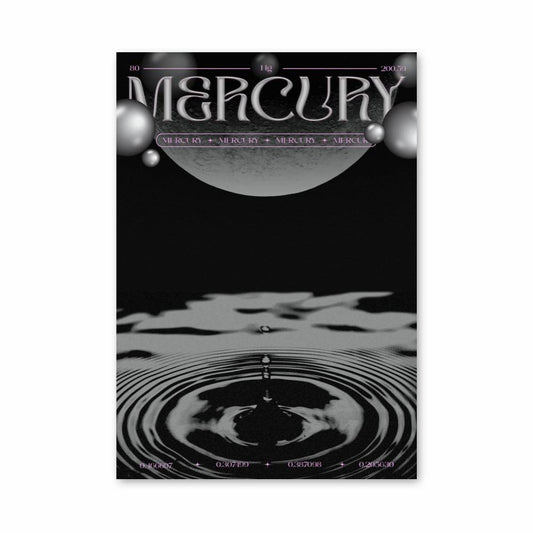 Poster Vagues Lunaires