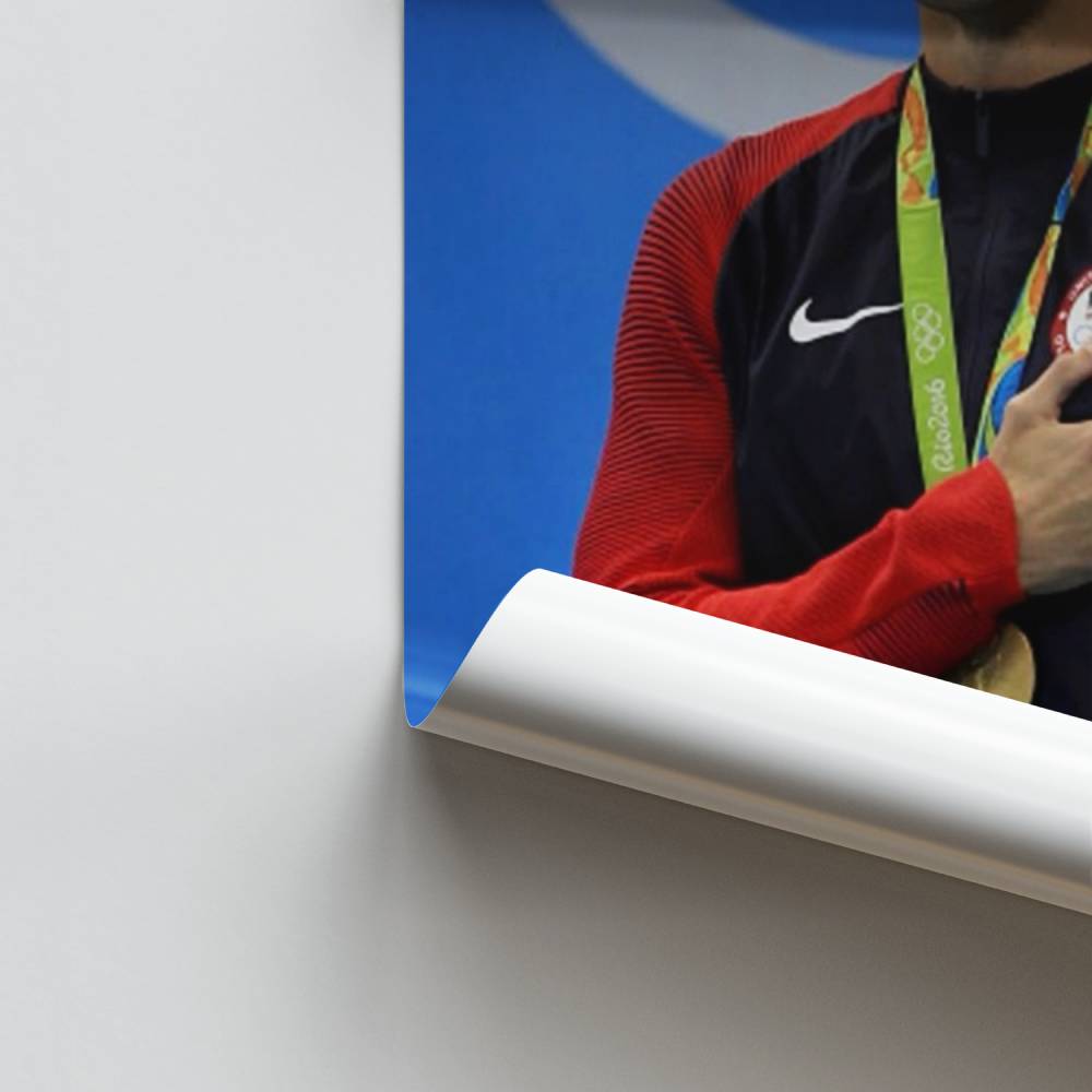 Póster Michael Phelps nadando