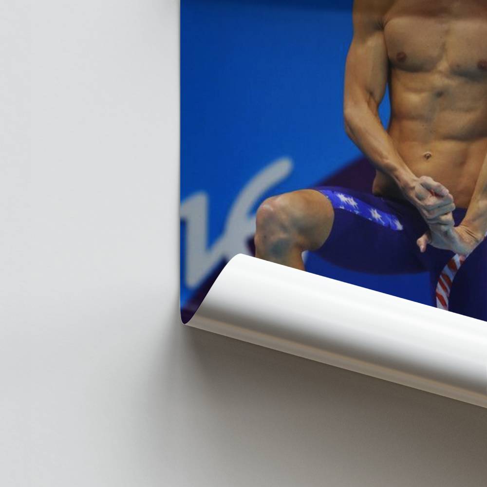 Campeón de natación Póster