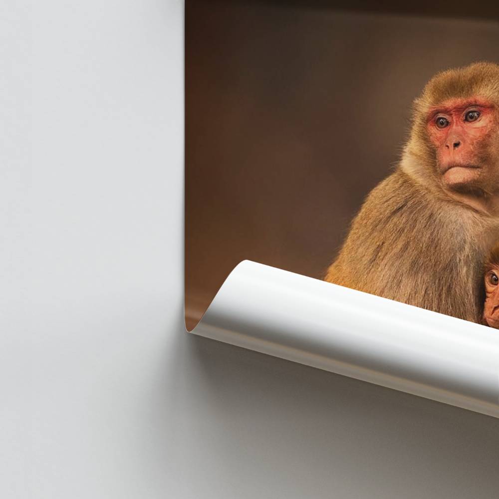 Poster Douceur Primate