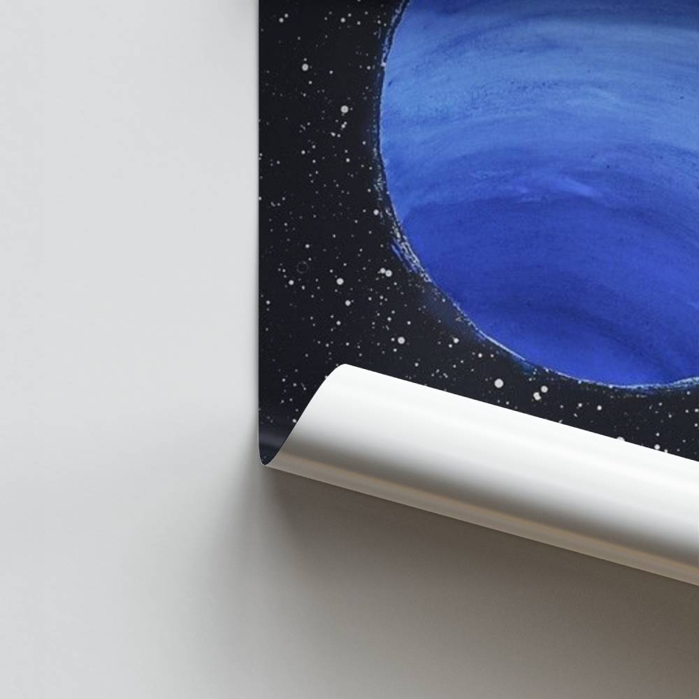 Póster Cosmos azul