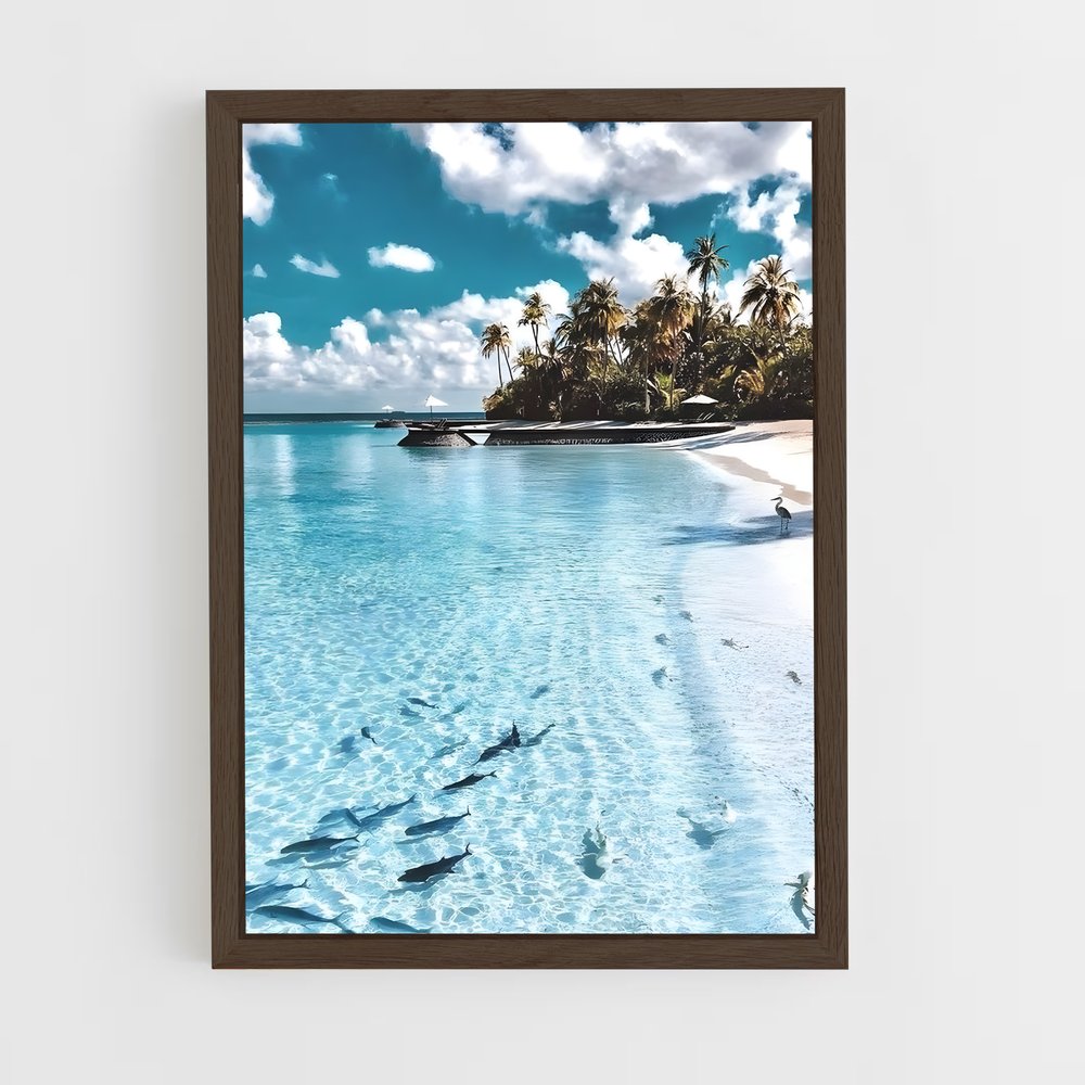ocean-3 cadre Bois foncé