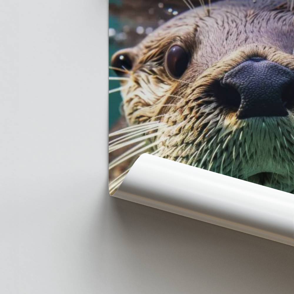 Nutria de buceo Póster