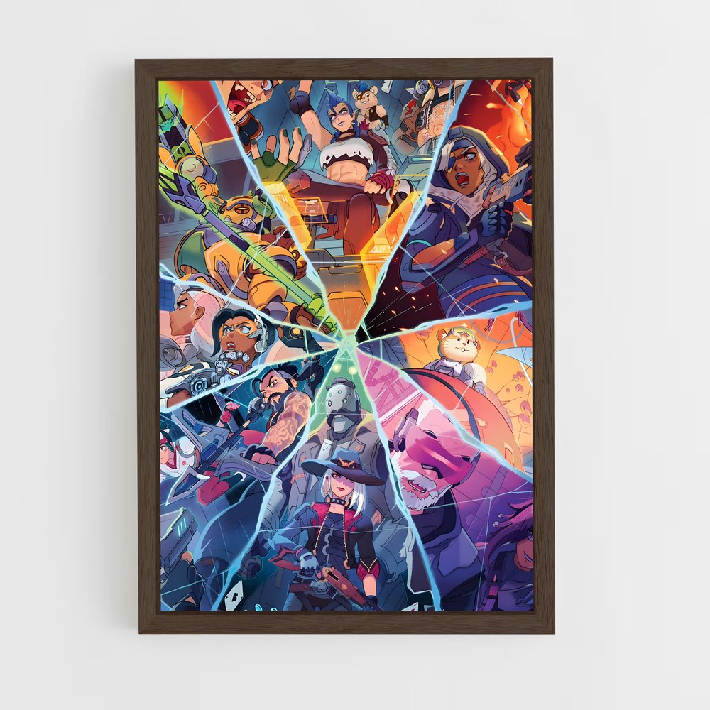 overwatch-1 cadre Bois foncé