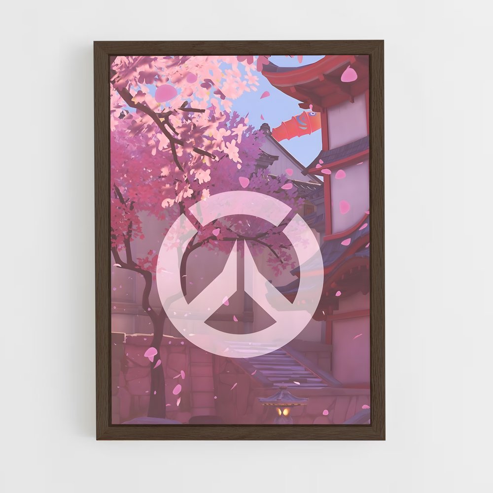 overwatch-6 cadre Bois foncé