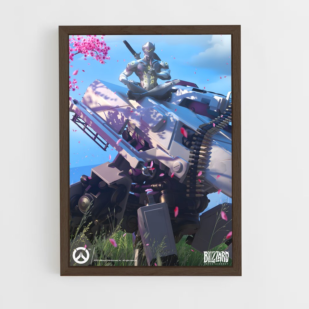 overwatch-8 cadre Bois foncé