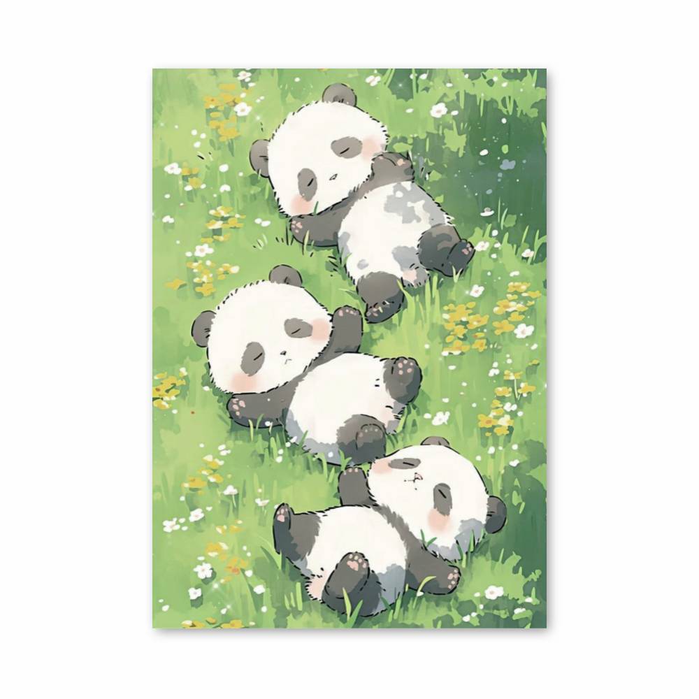 Poster Pandas Rêveurs