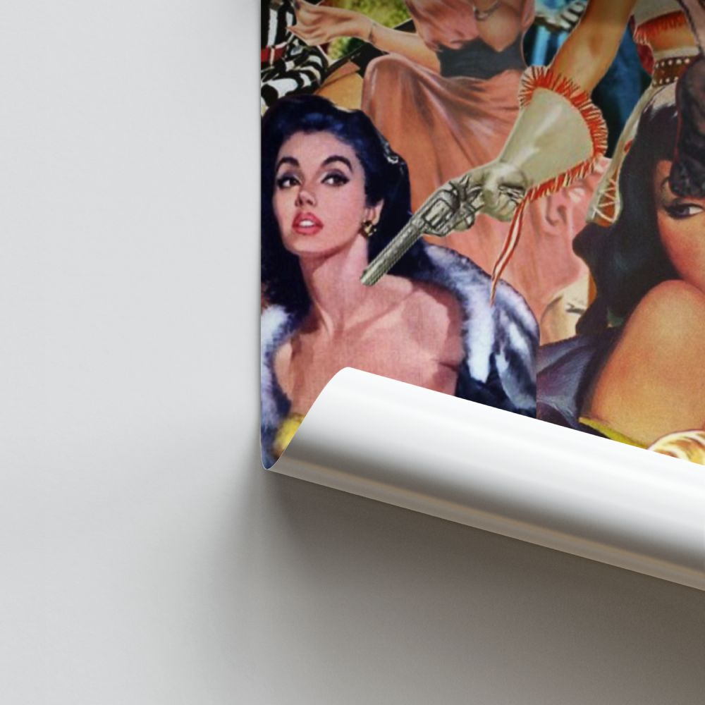 Póster Pin Up Collage