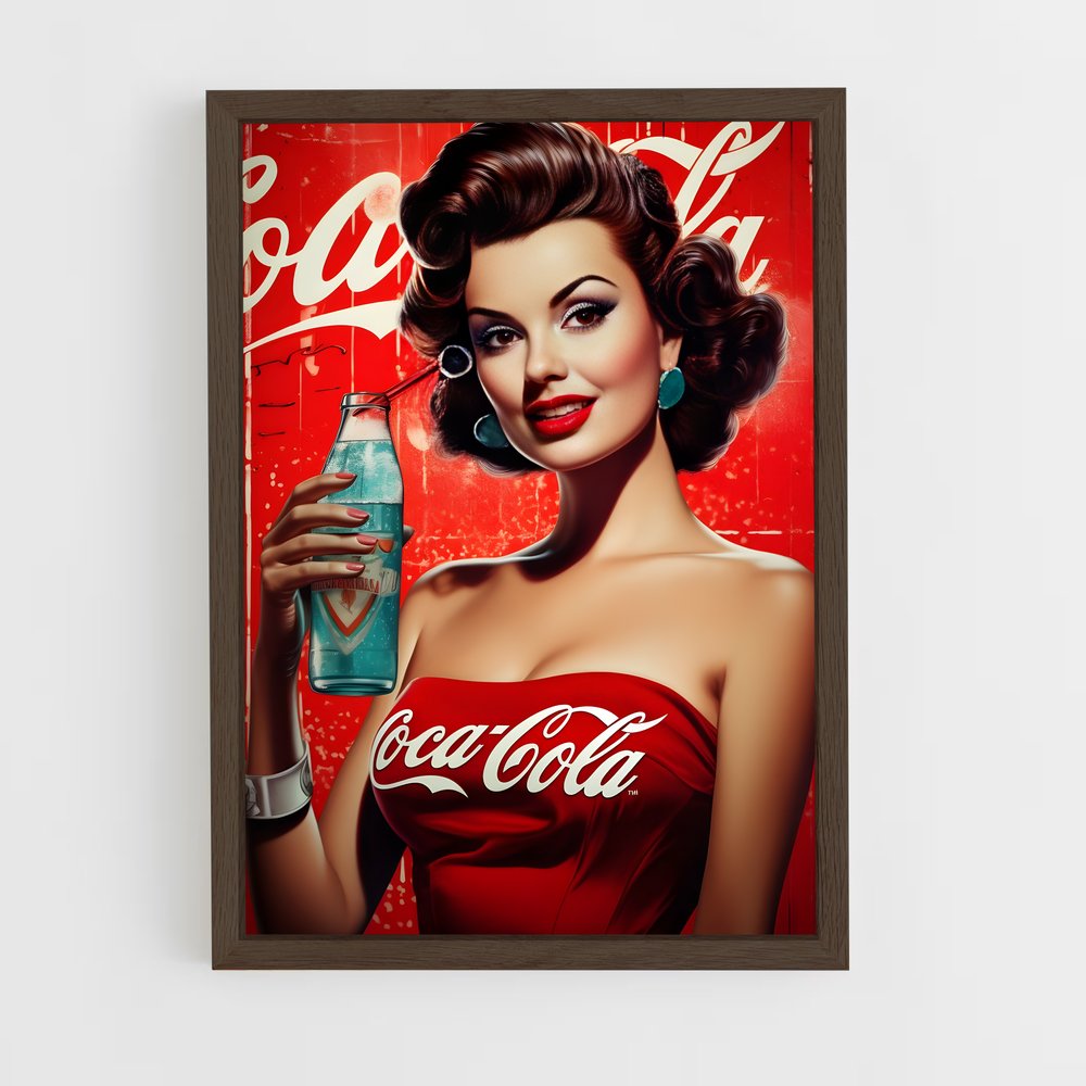 pin-up-3 cadre Bois foncé