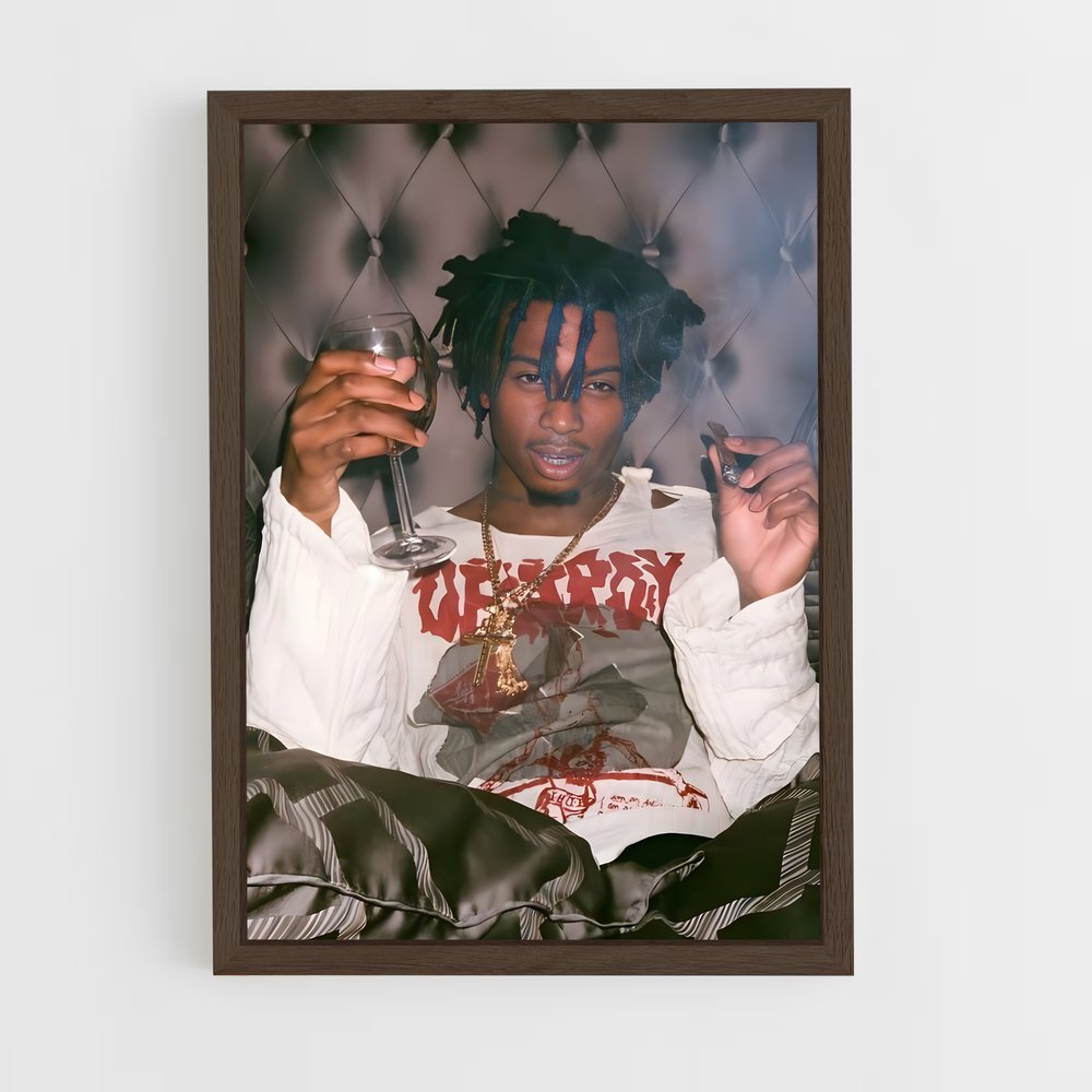 playboy-carti-8 cadre Bois foncé