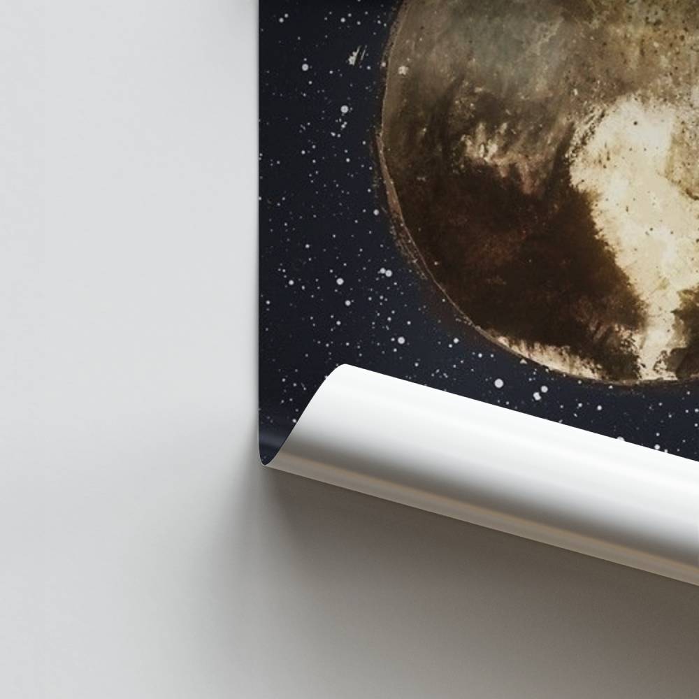 Póster Planeta Plutón