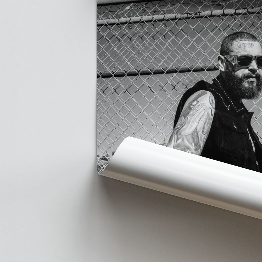 Alambre de púas Post Malone Póster