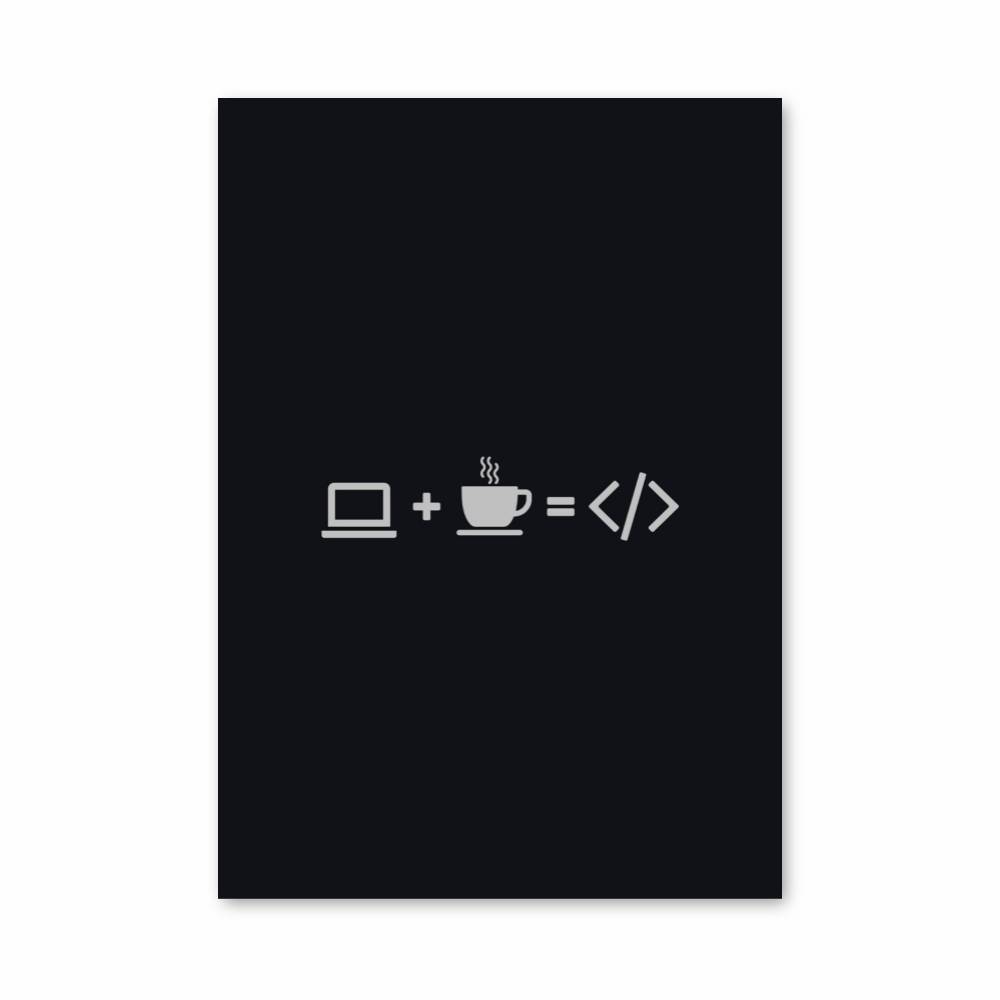 Poster Code Café