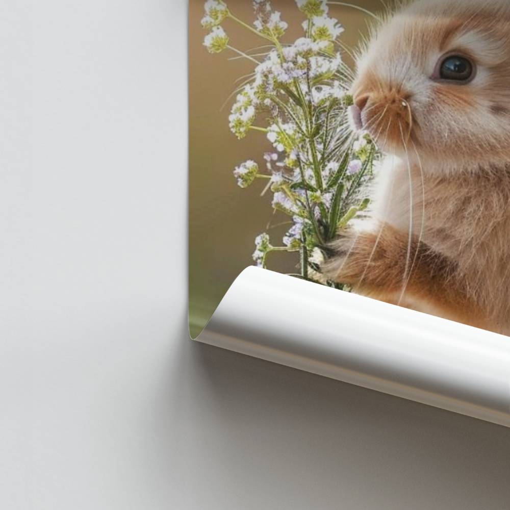 Conejo brillante Póster