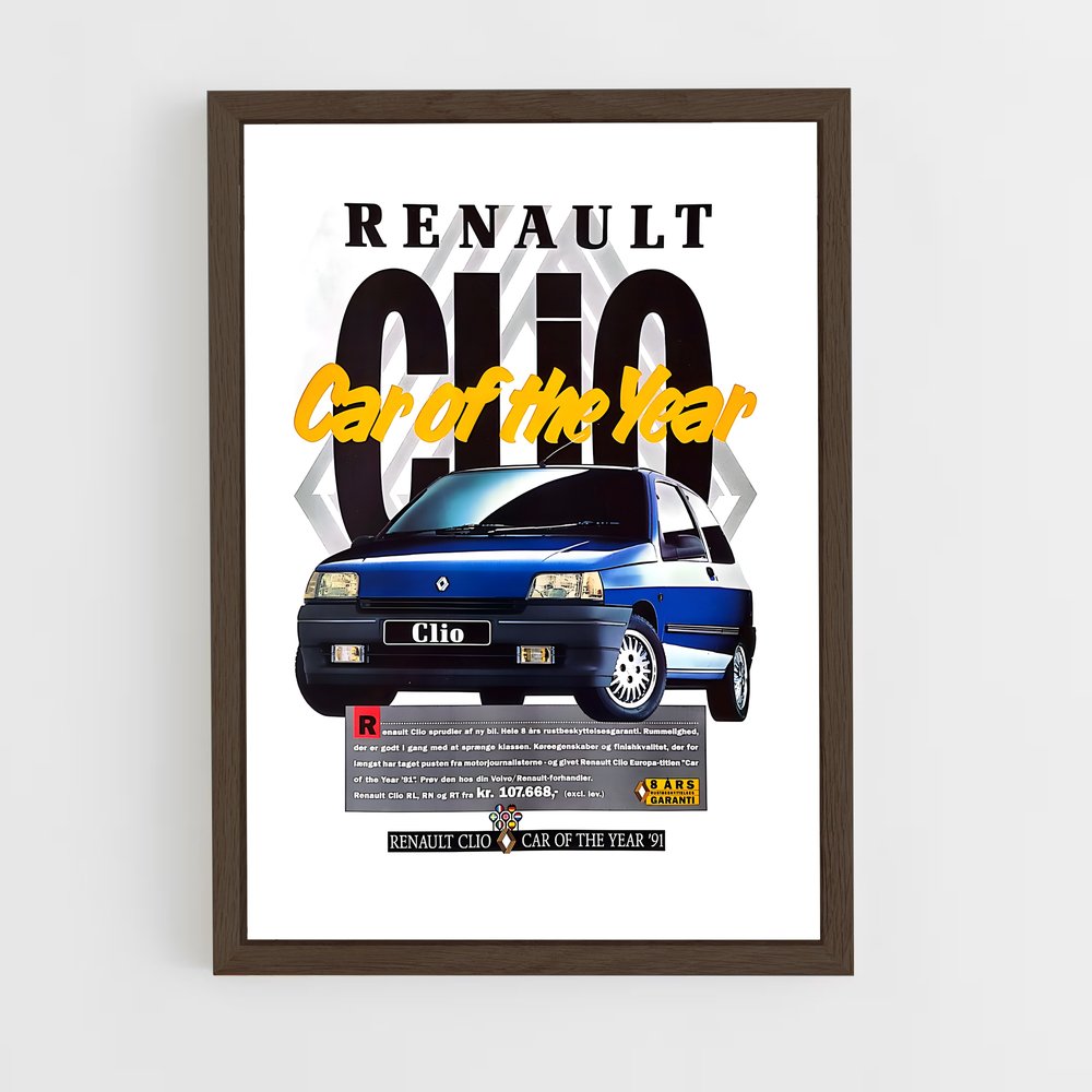 renault-1 cadre Bois foncé