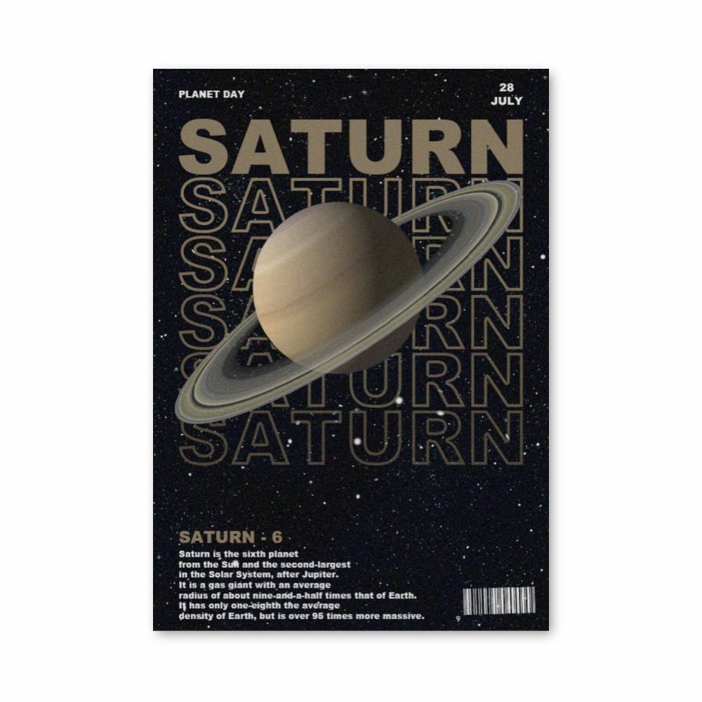 Poster Saturn Celestial