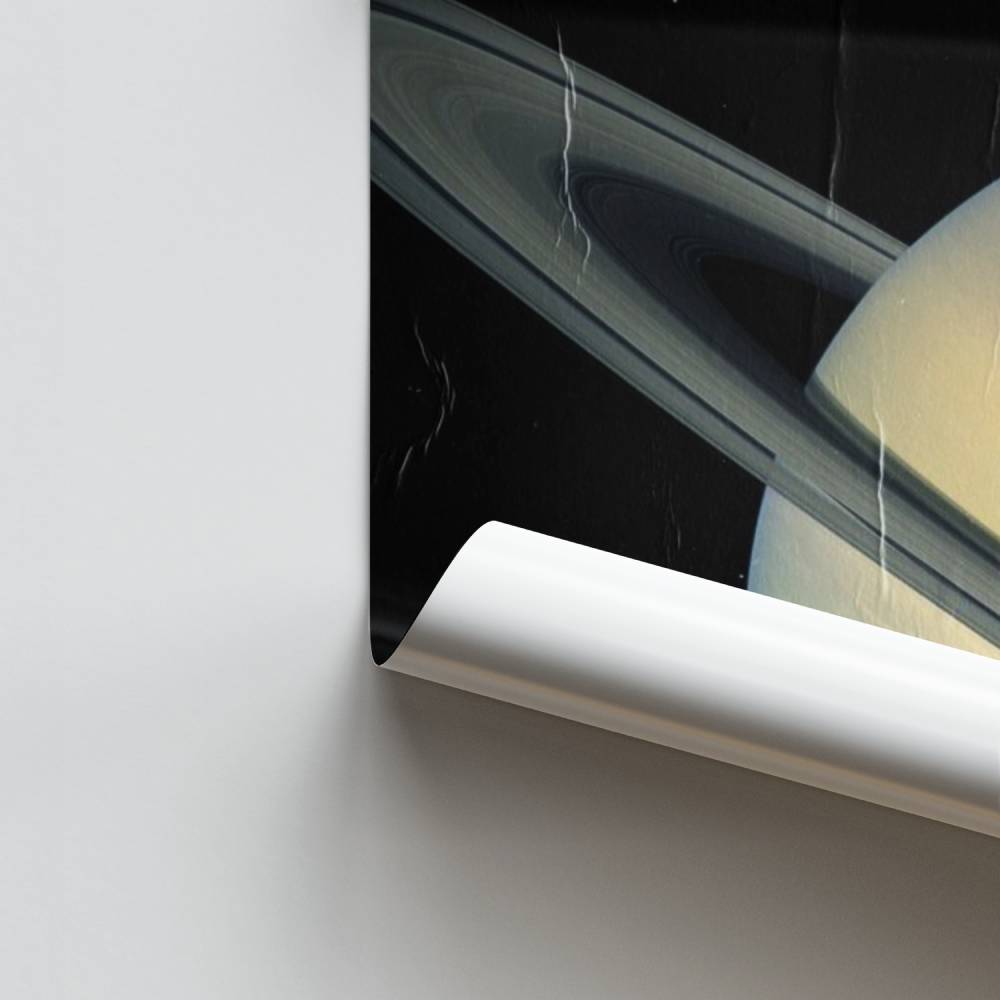 Póster Saturno Retro