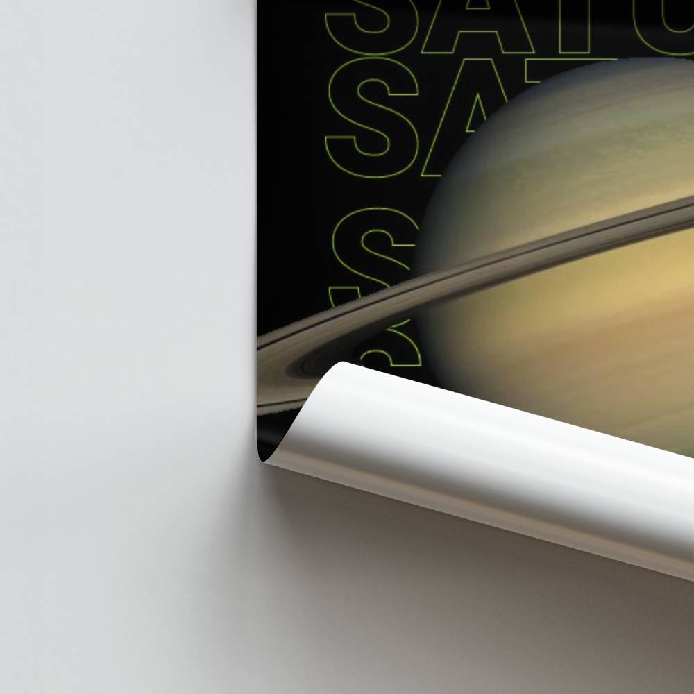 Póster Planeta Saturno