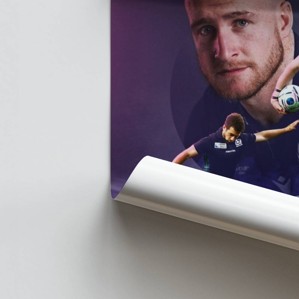 Póster Rugby Escocia Dinámico