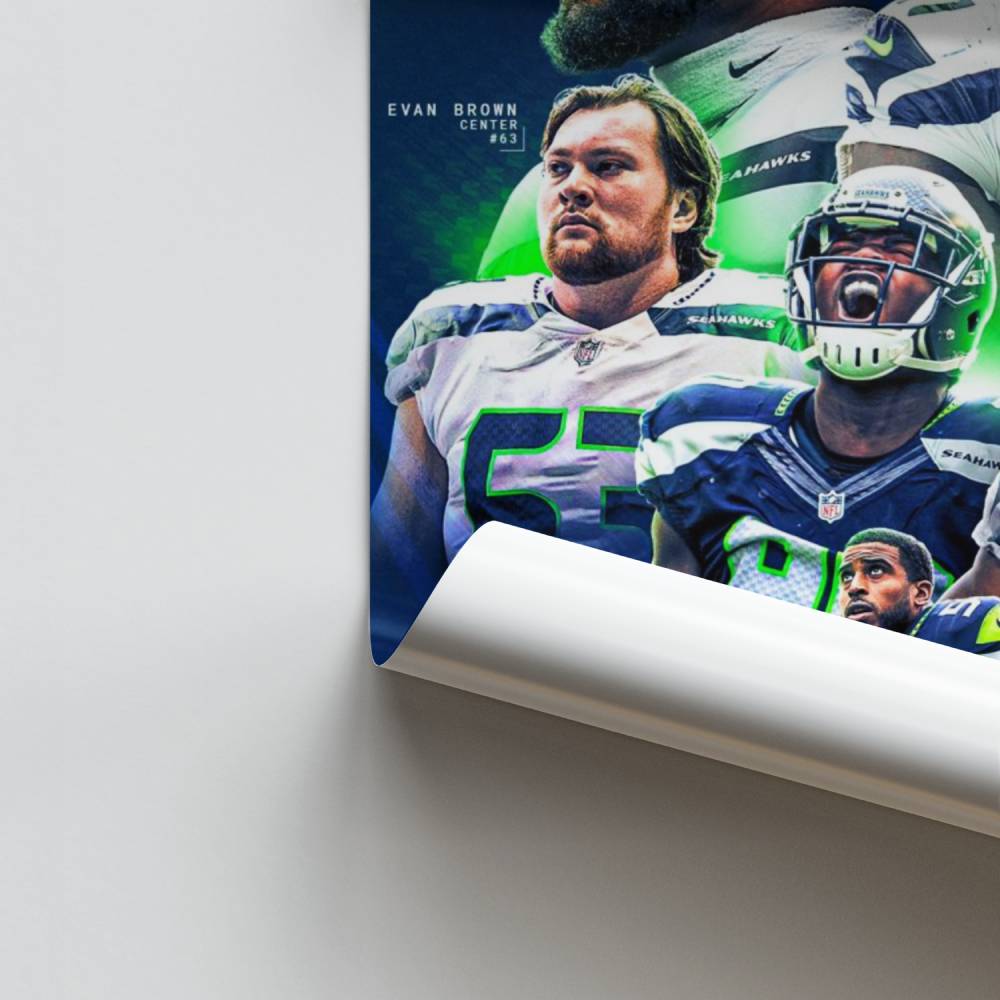 Póster Firmas de los Seahawks