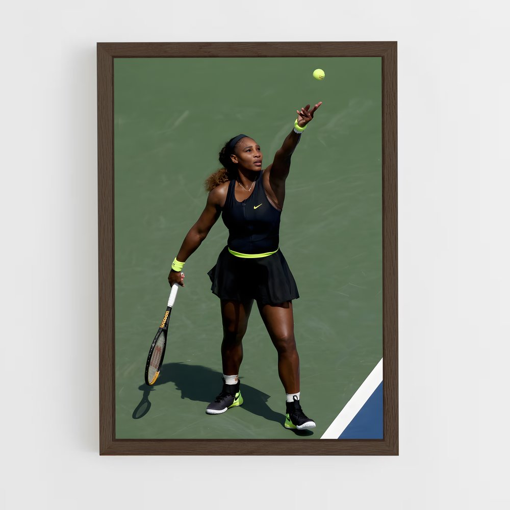 serena-williams-5 cadre Bois foncé