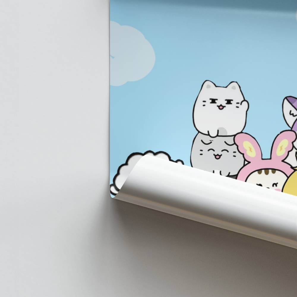 Póster Animales Diecisiete