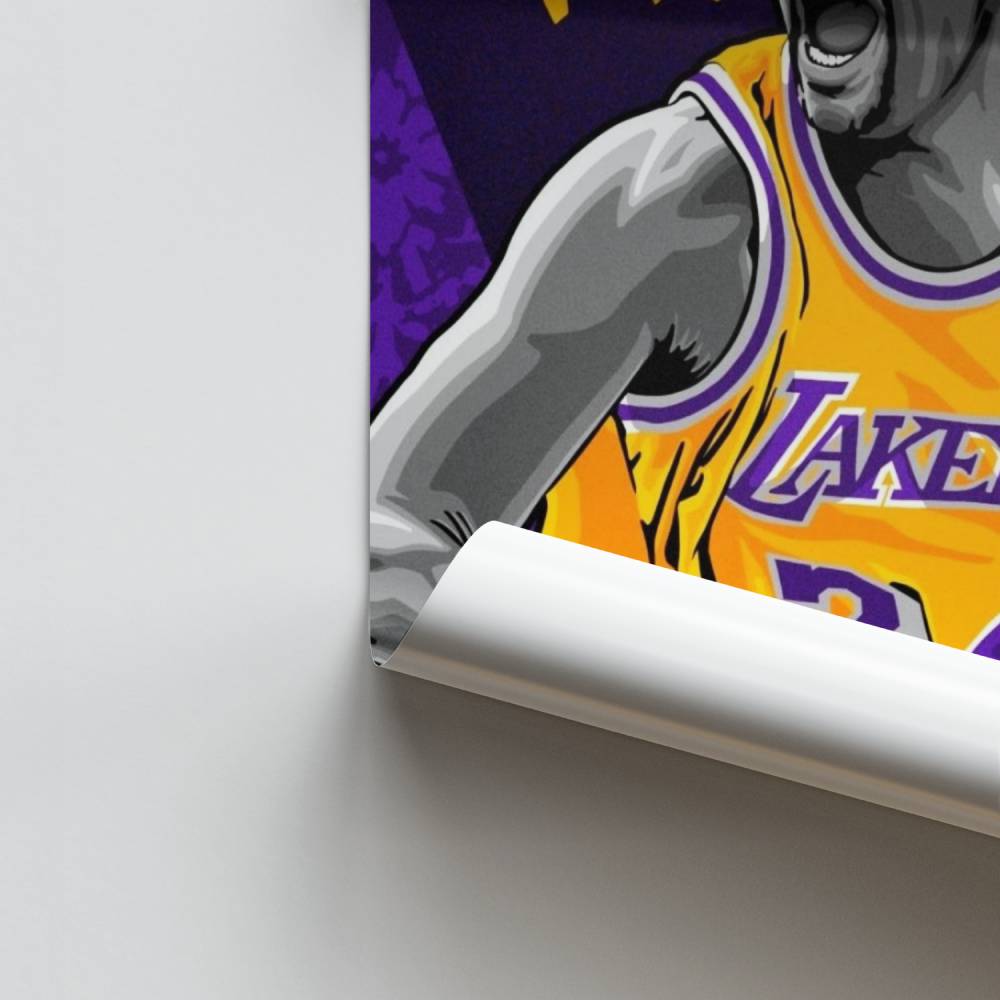 Póster Dominio de Shaq Lakers