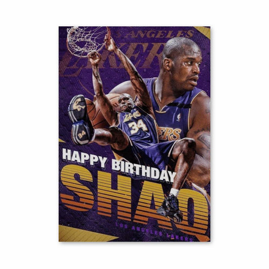 Poster Joyeux Anniversaire Shaq