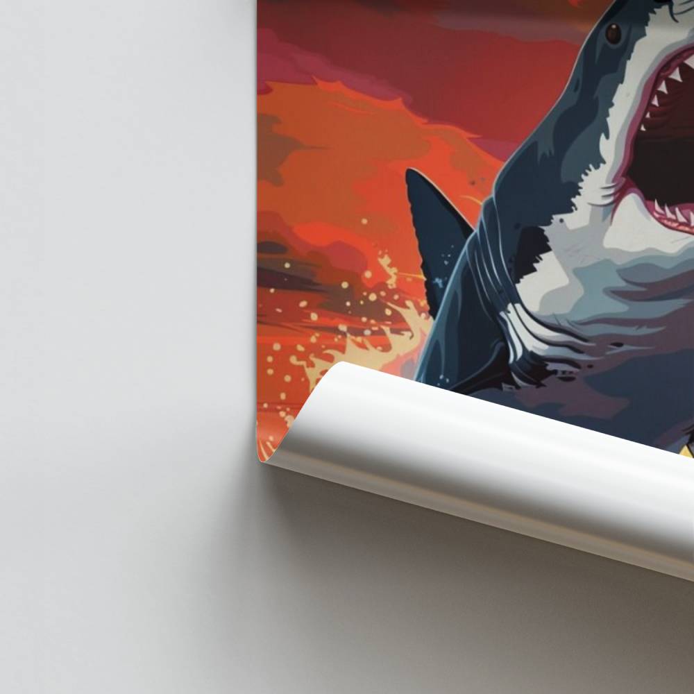 Tiburón crepuscular Póster