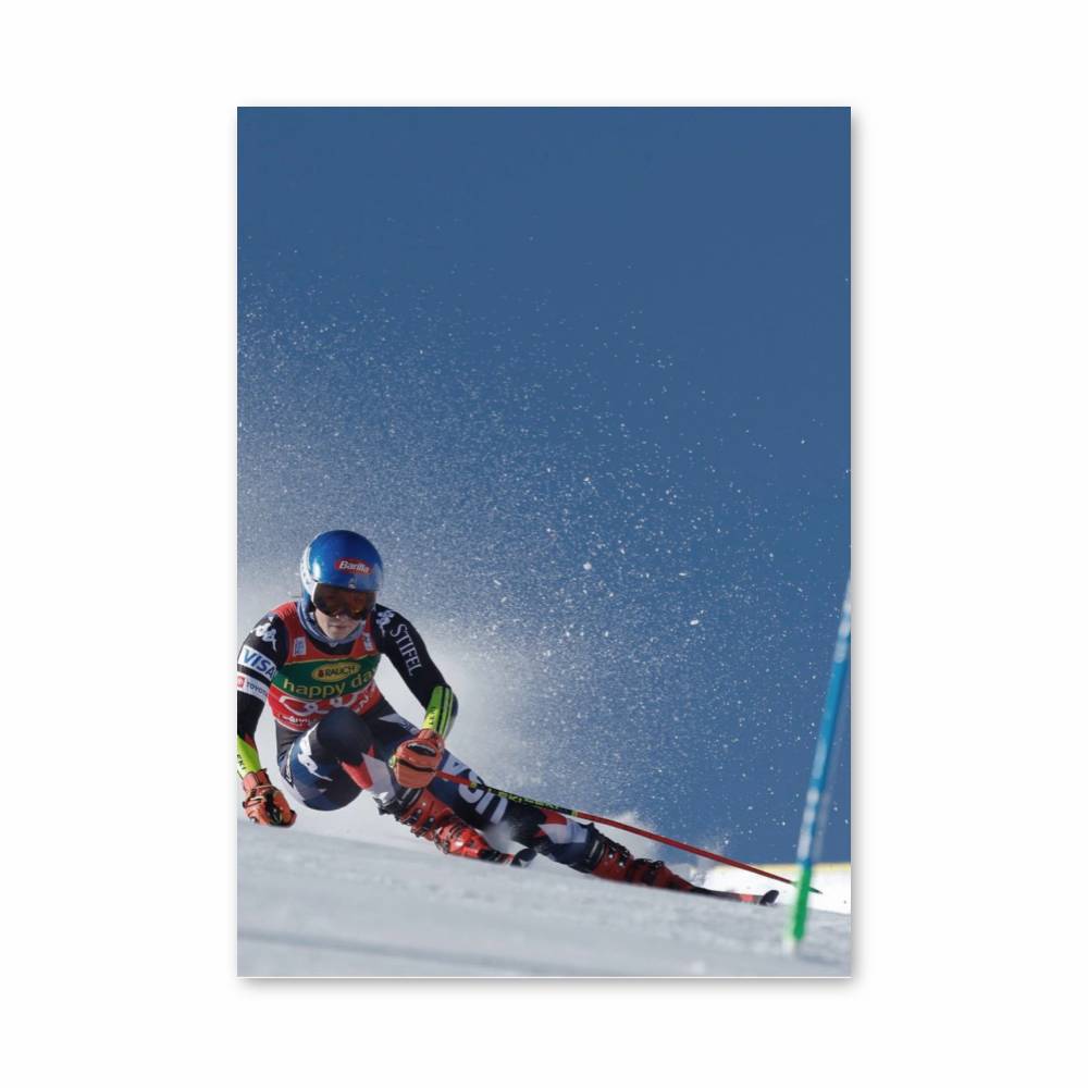 Poster Ski Alpin Dynamique