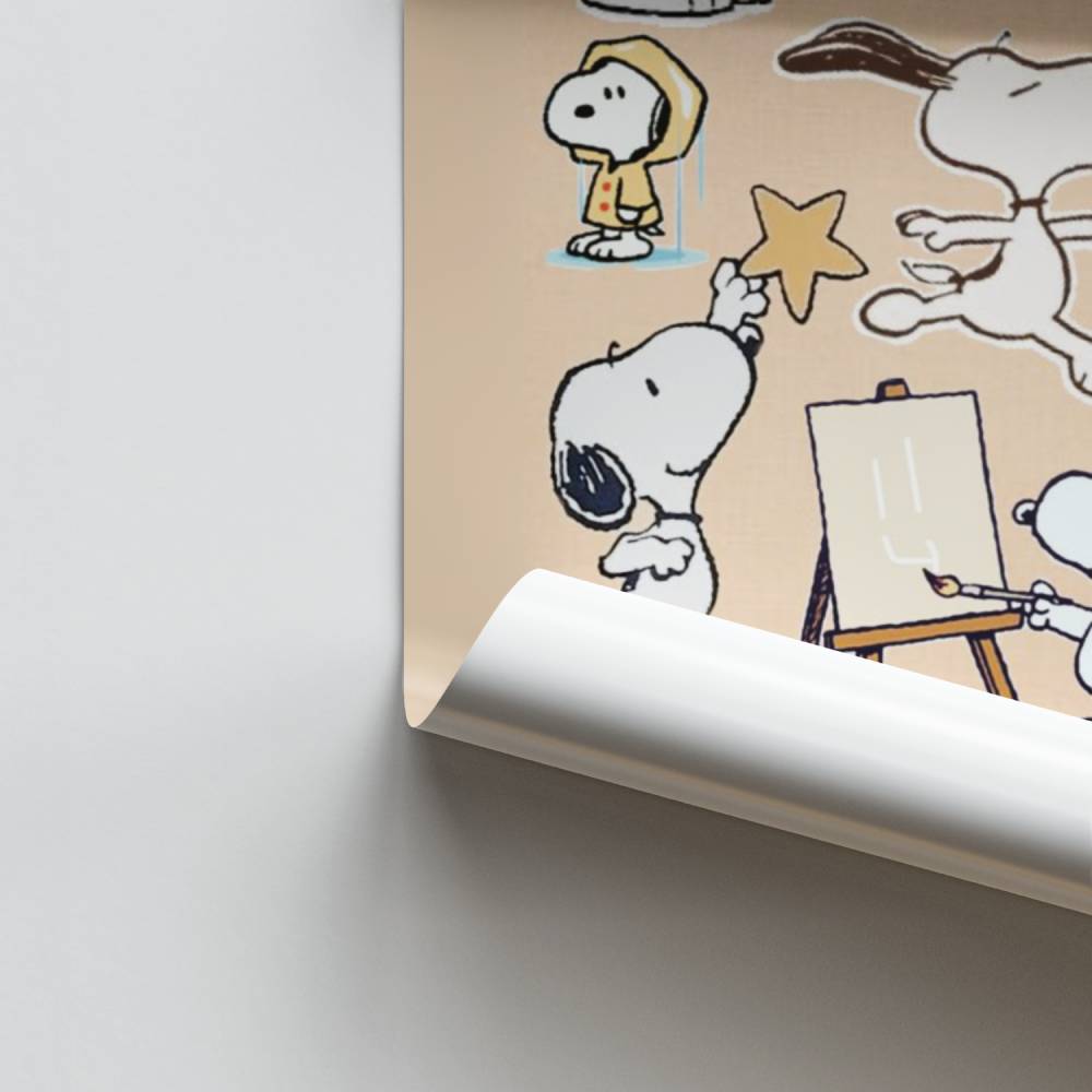 Cartel creativo de Snoopy