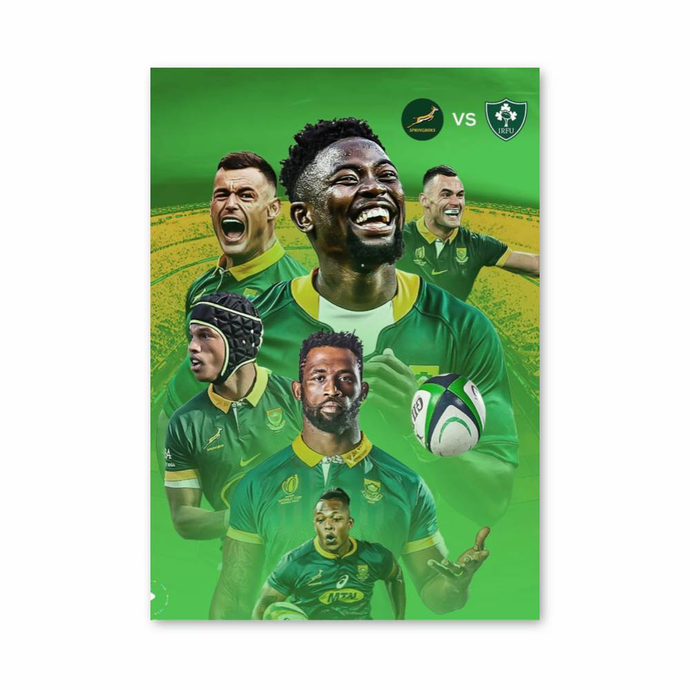 Poster Triomphe Rugby Springboks