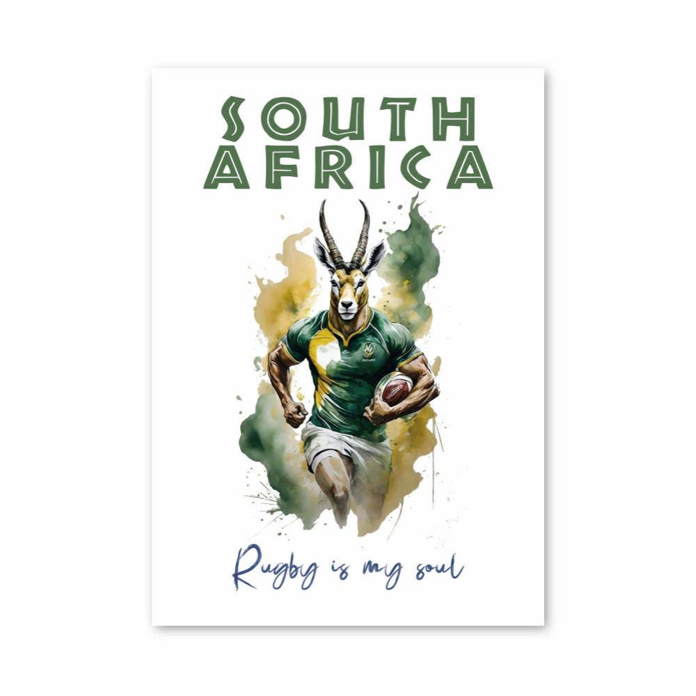 Poster Springbok Rugbyman
