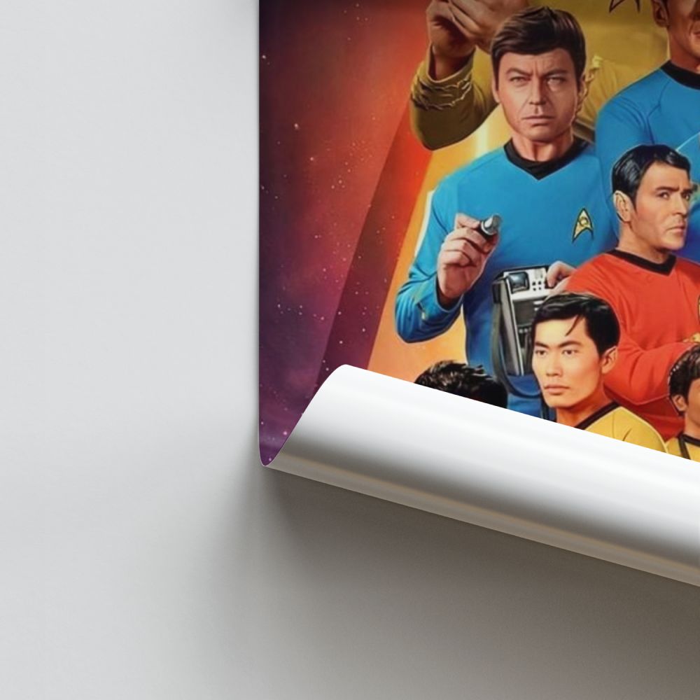 cartel de viaje a las estrellas