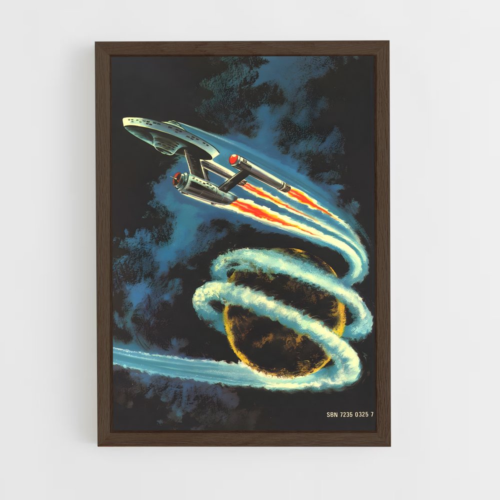 star-trek-7 cadre Bois foncé