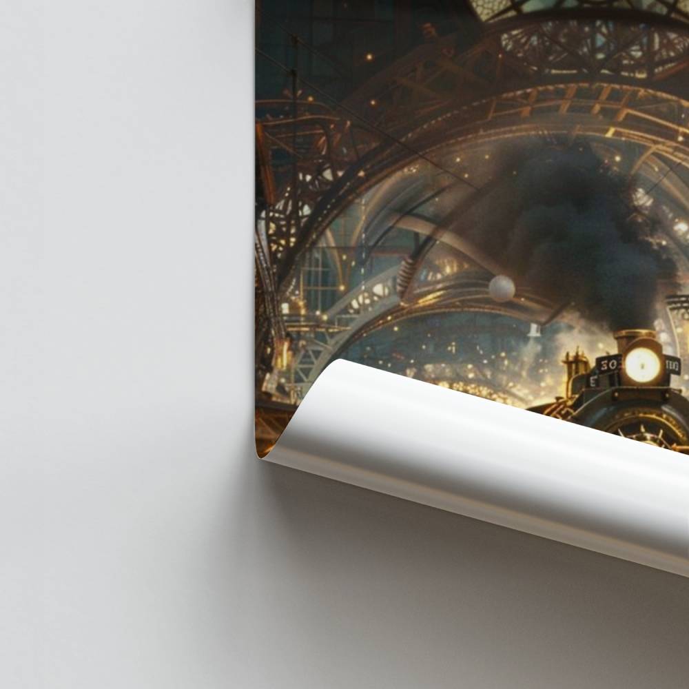 Póster Viajes a vapor