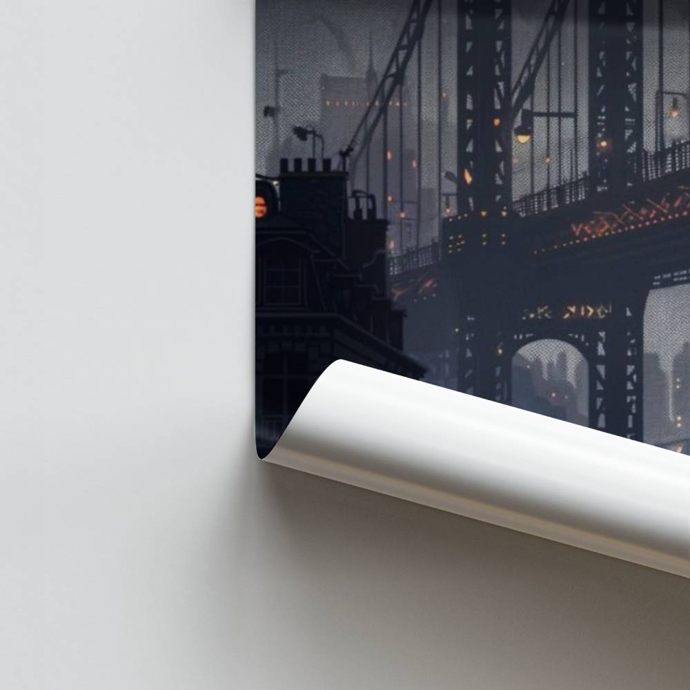 Puente Crepuscular Póster