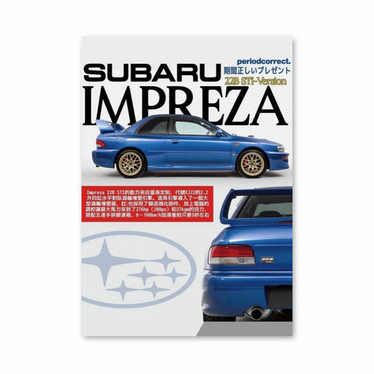 Poster Subaru Impreza 22B STi Version