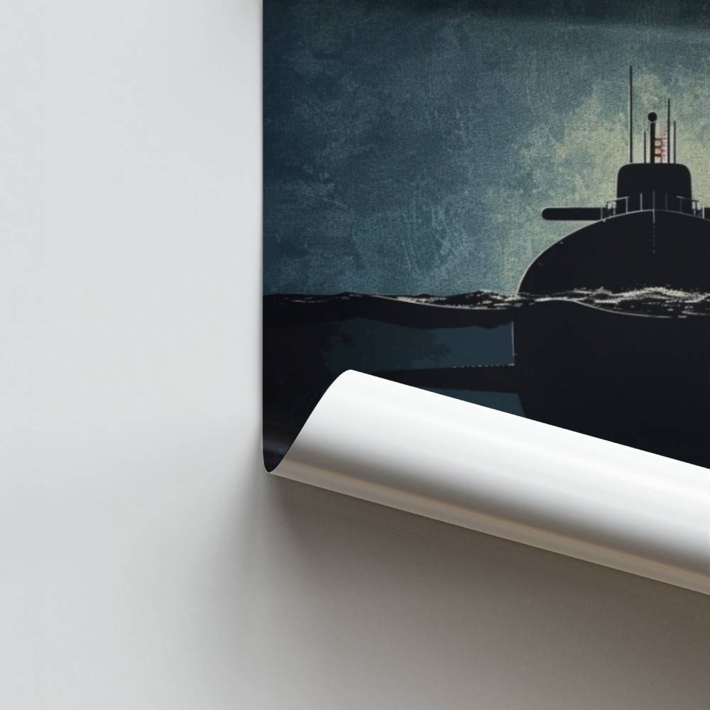 Silencio submarino Póster