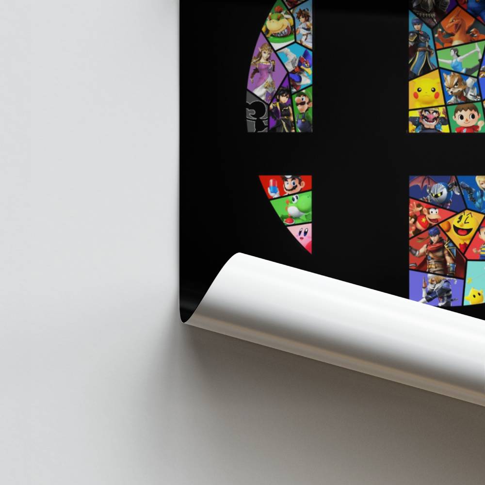 Póster Logotipo De Super Smash Bros.
