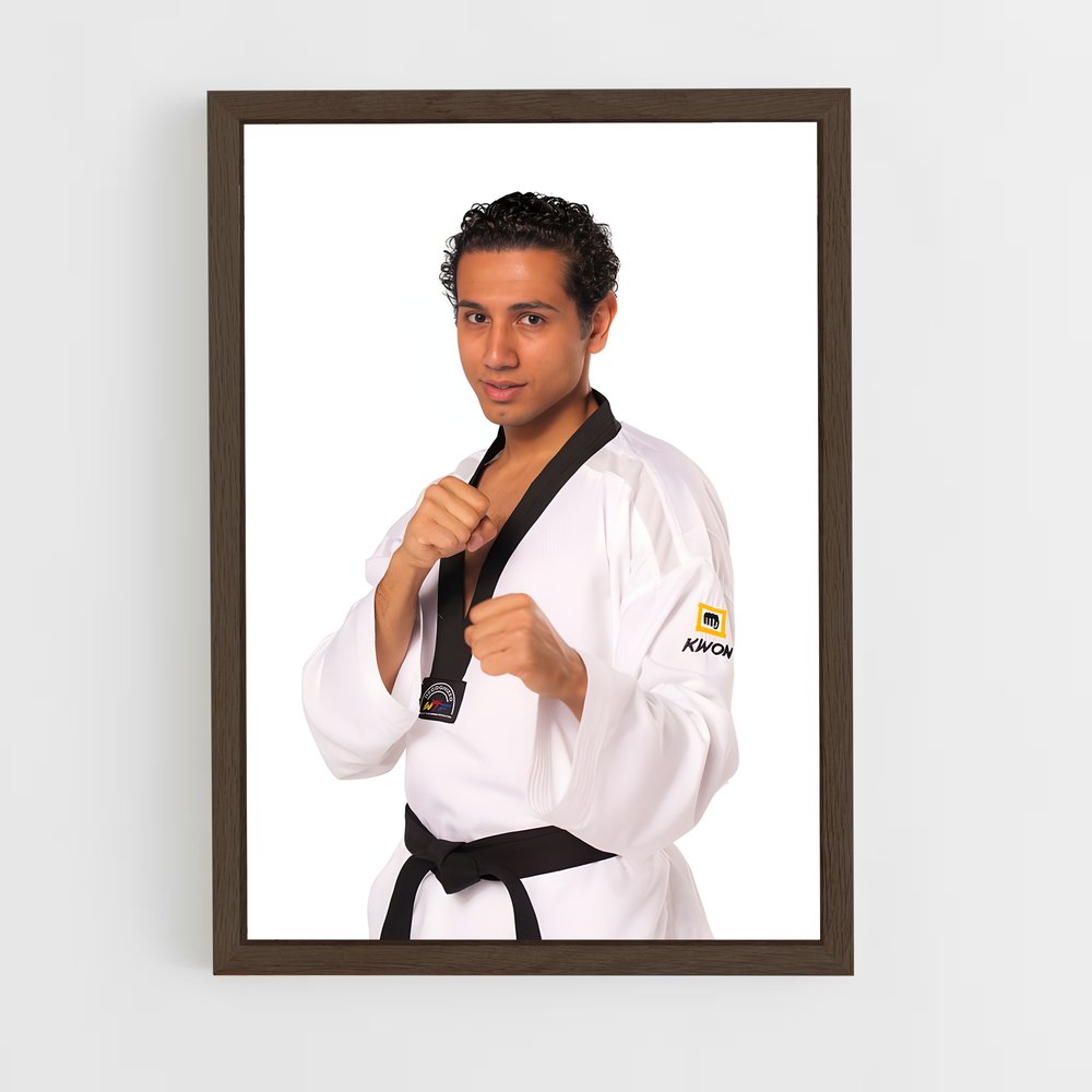 taekwondo-13 cadre Bois foncé