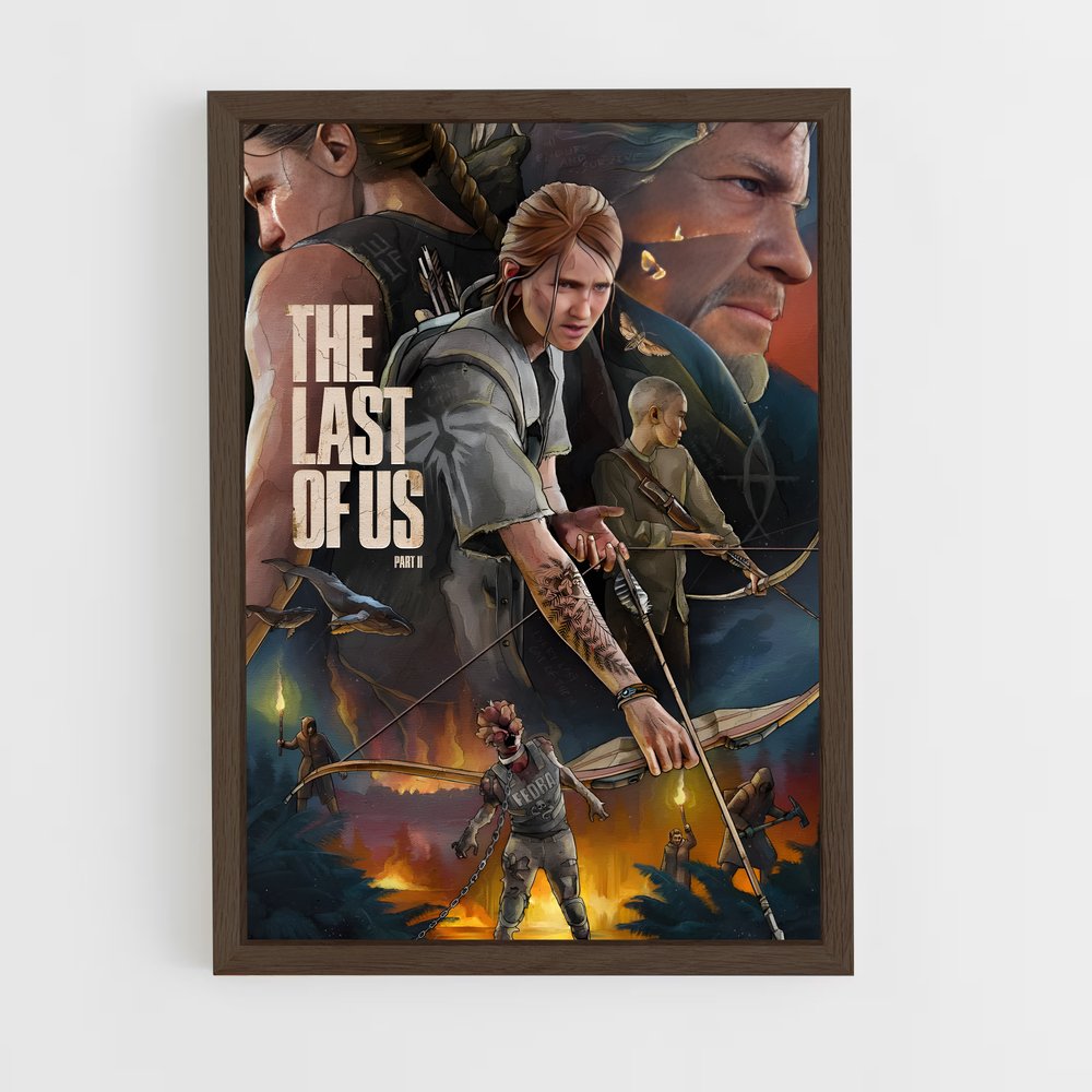 the-last-of-us-1 cadre Bois foncé