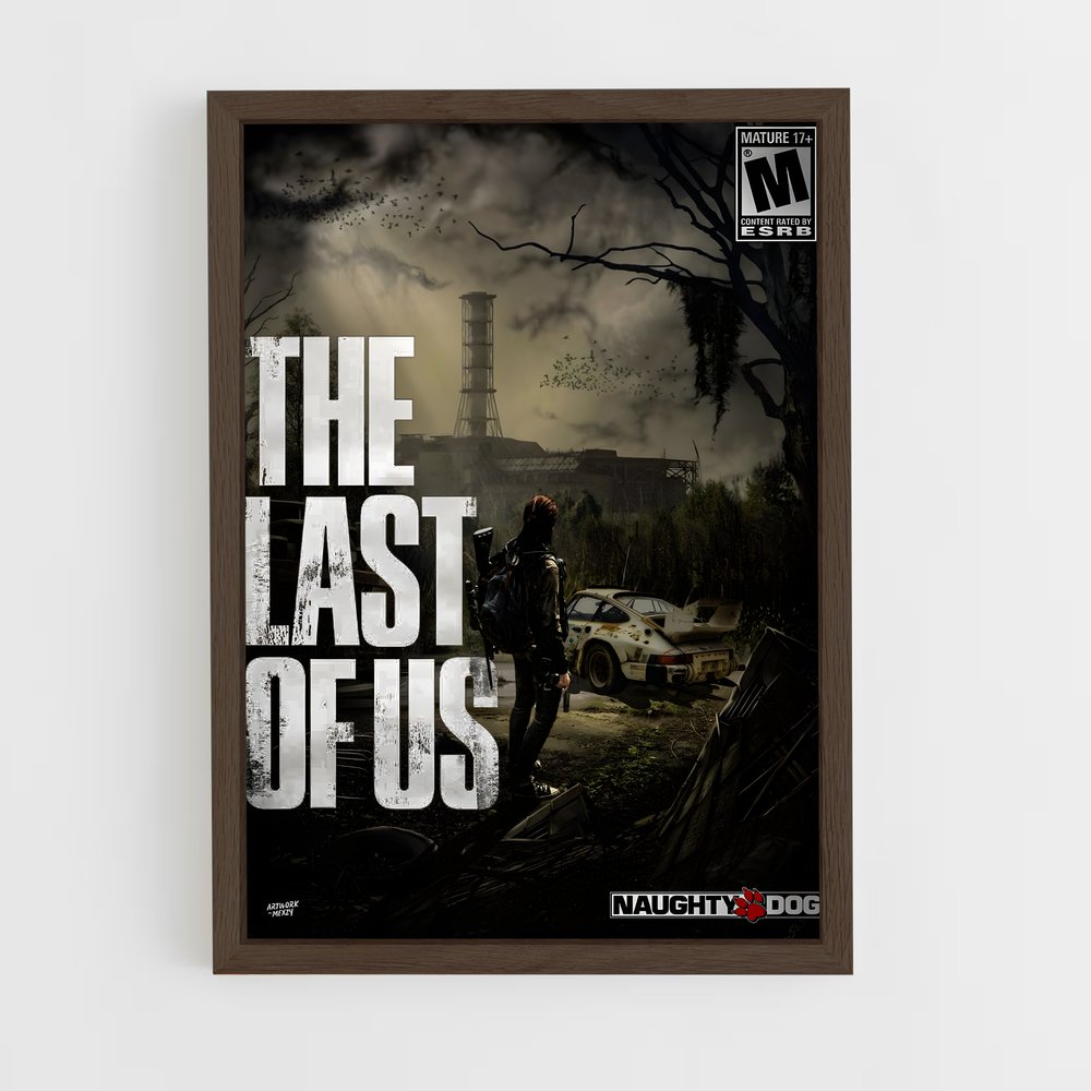 the-last-of-us-3 cadre Bois foncé