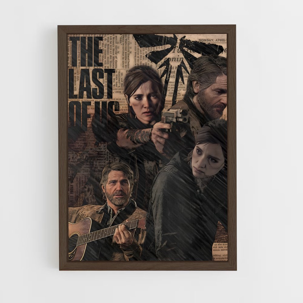 the-last-of-us-6 cadre Bois foncé