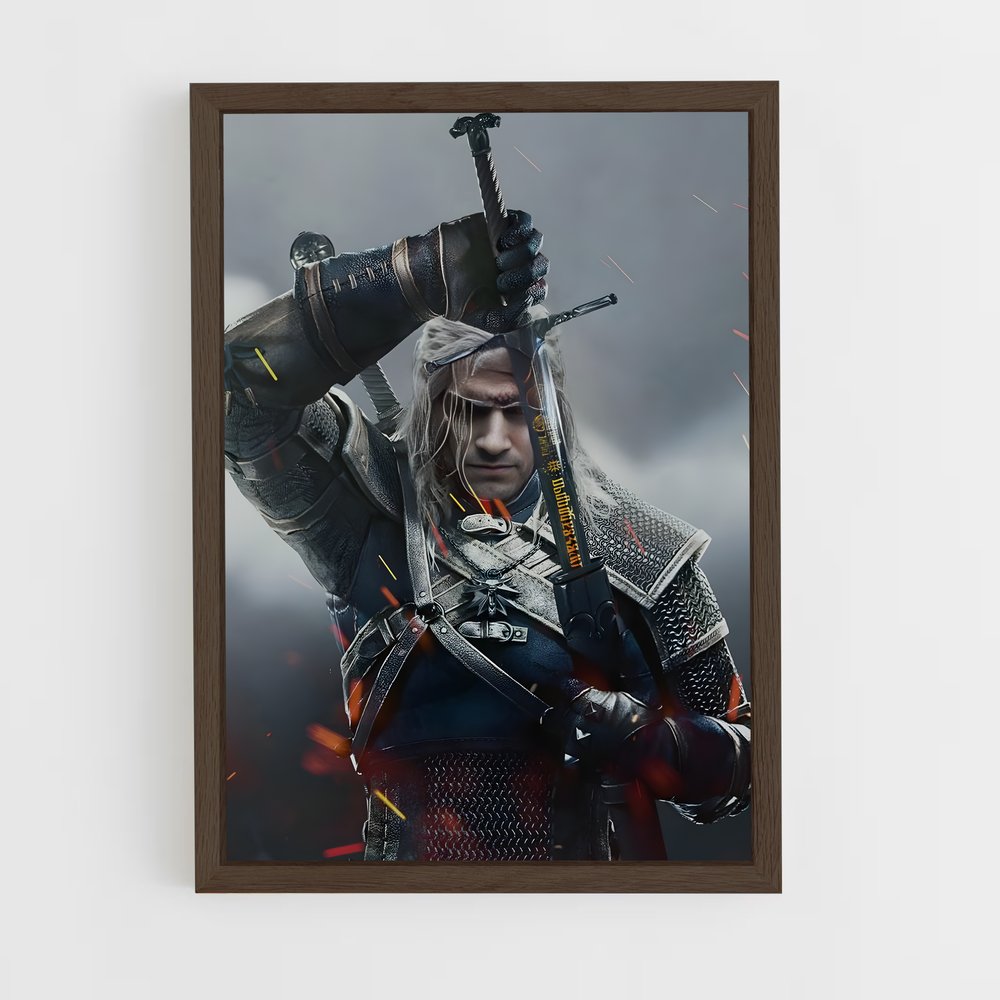 the-witcher-2 cadre Bois foncé