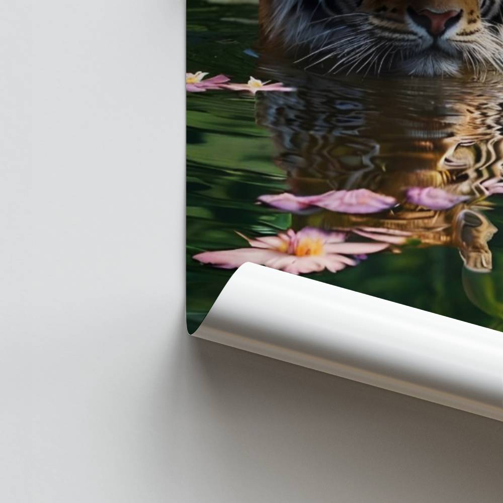 Tigre de serenidad Póster