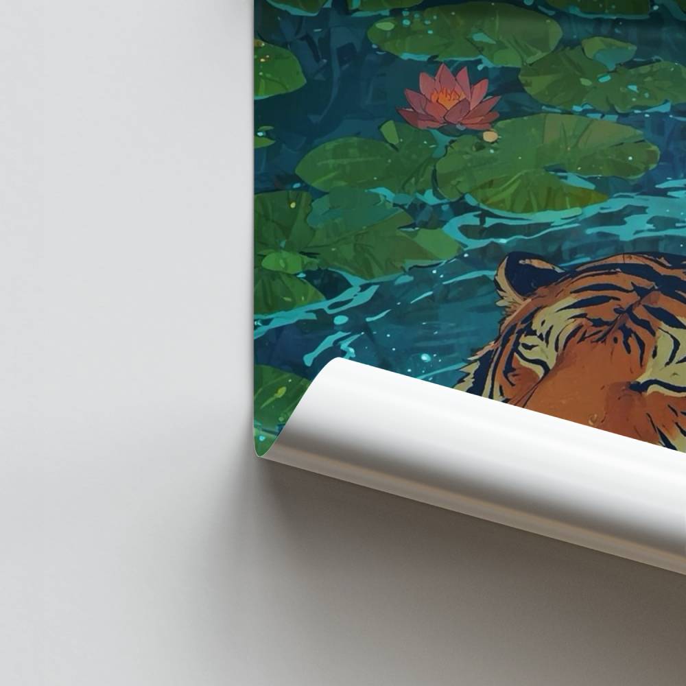 Póster Tigre de la serenidad